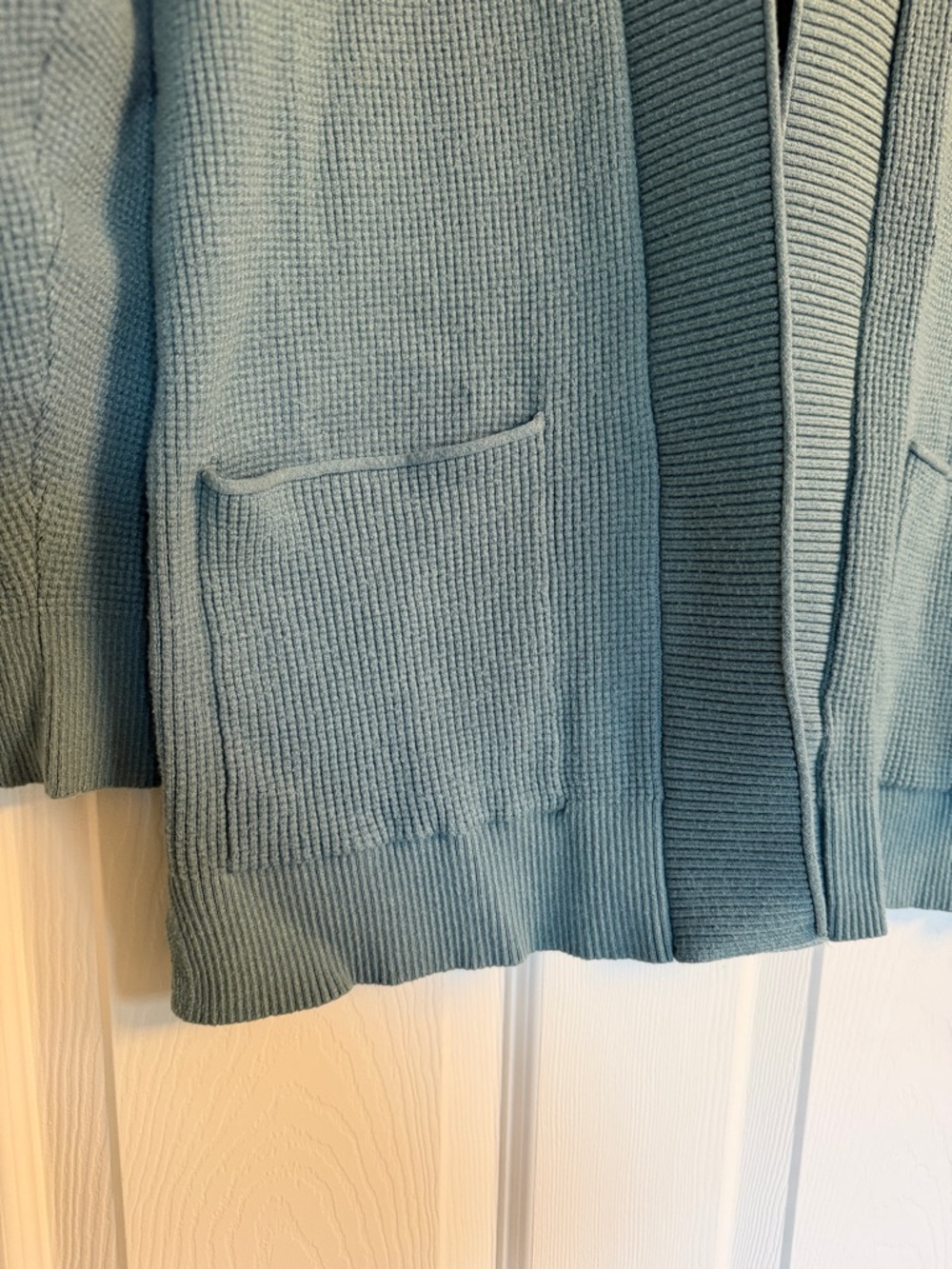 Staccato Seafoam Green Open-Front Knit Cardigan - Picture 4 of 6